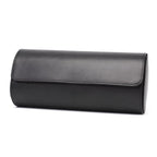 Vantier Premium Black Leather Watch Case – 3 Slots