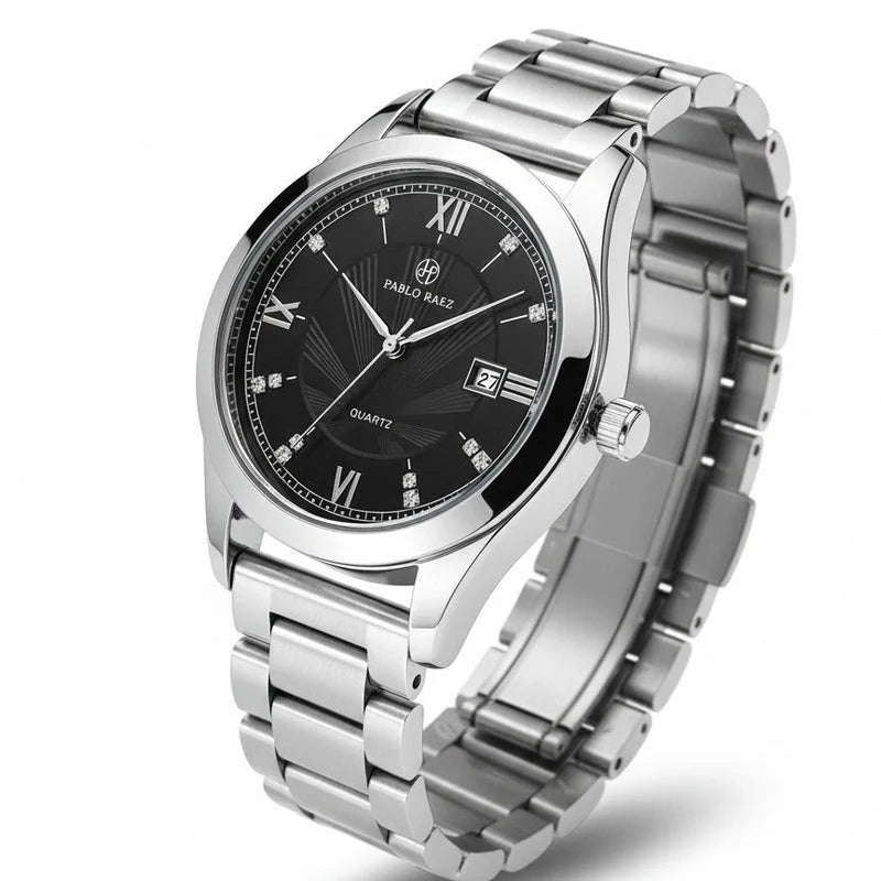 Henry Raez Silver Black 40mm