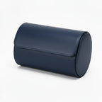 Vantier Premium Navy Blue Leather Watch Case – 3 Slots