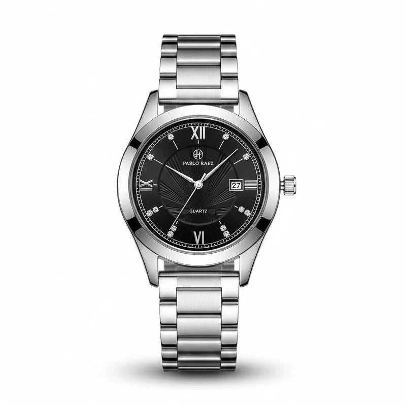 Henry Raez Silver Black 40mm