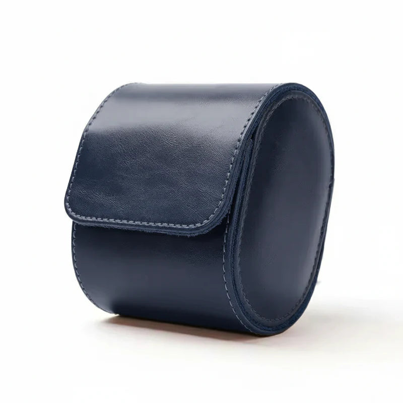 Case Premium em Couro Azul 1 Slot