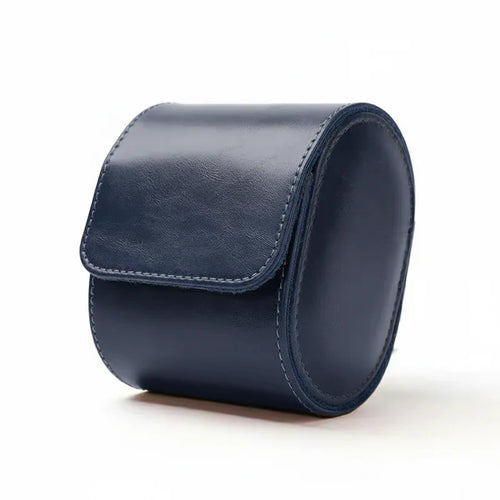 Case Premium em Couro Azul 1 Slot