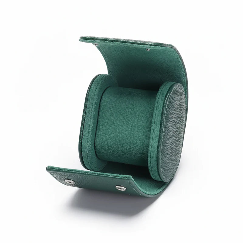 Vantier Premium Green Leather Watch Case – 1 Slot