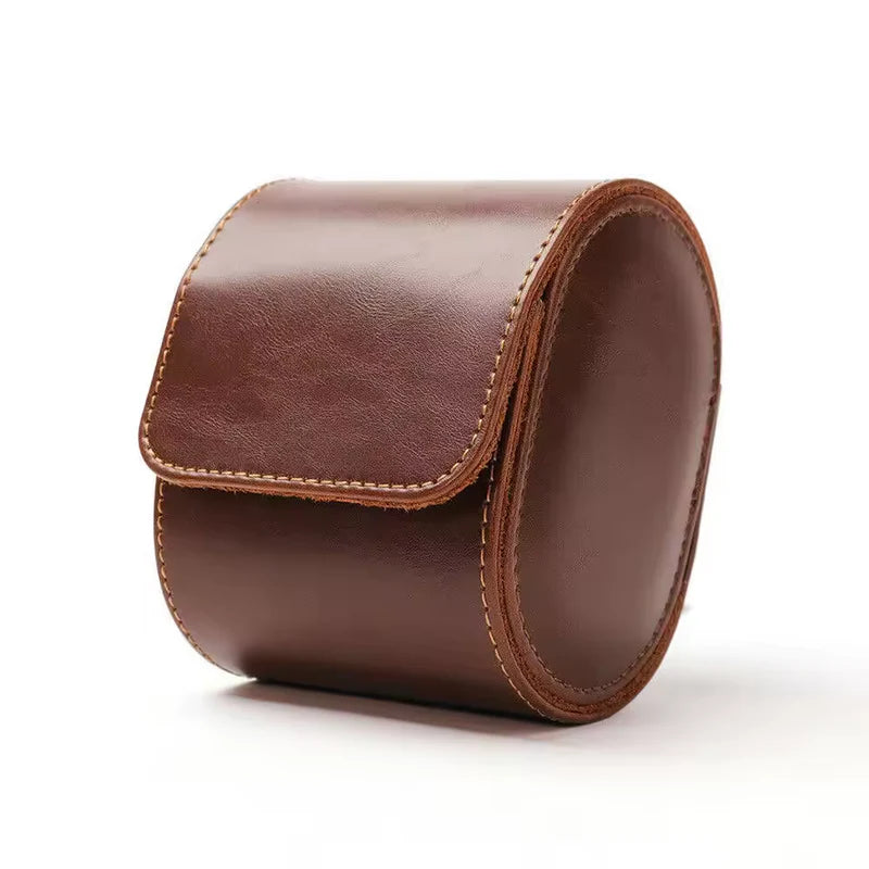 Vantier Premium Brown Leather Watch Case – 1 Slot